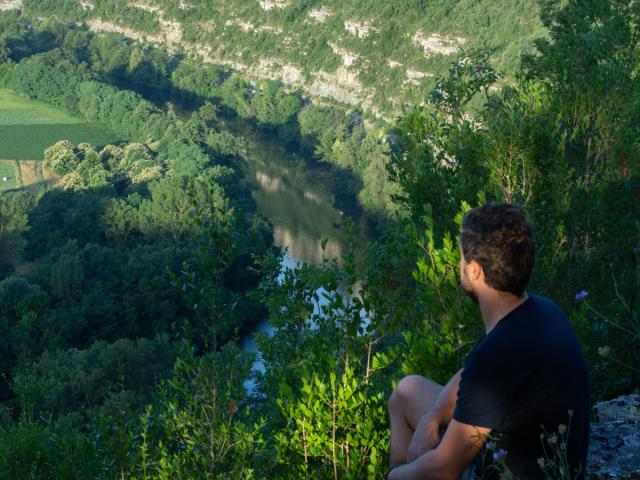 Point de vue sur la vallée du Lot