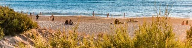 Strand von Mimizan Ende des Tages