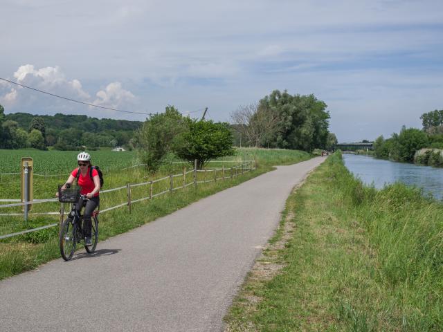 Vélo le long du Canal du Rhône au Rhin