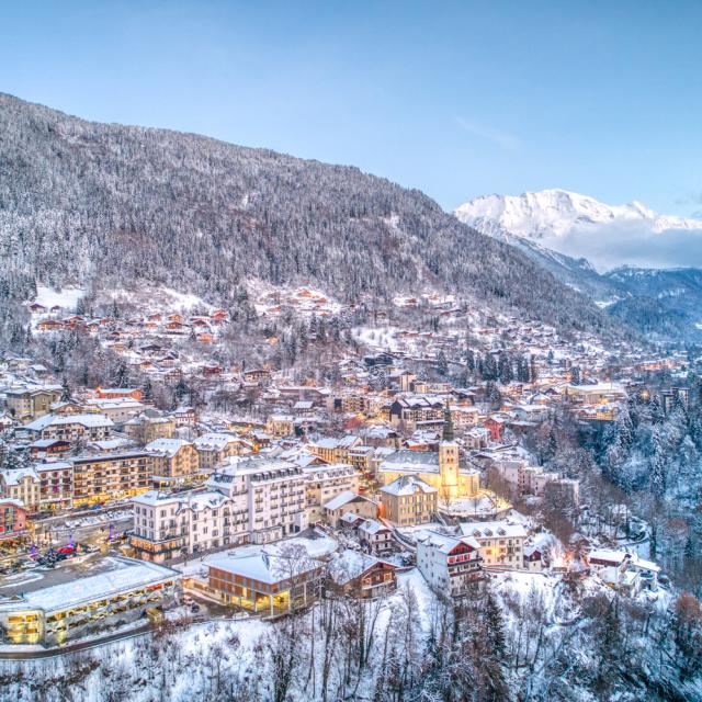 Saint-Gervais Mont-Blanc sous la neige