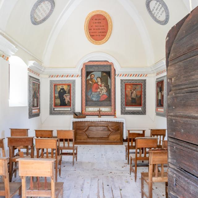Interno della Chapelle de Véroce