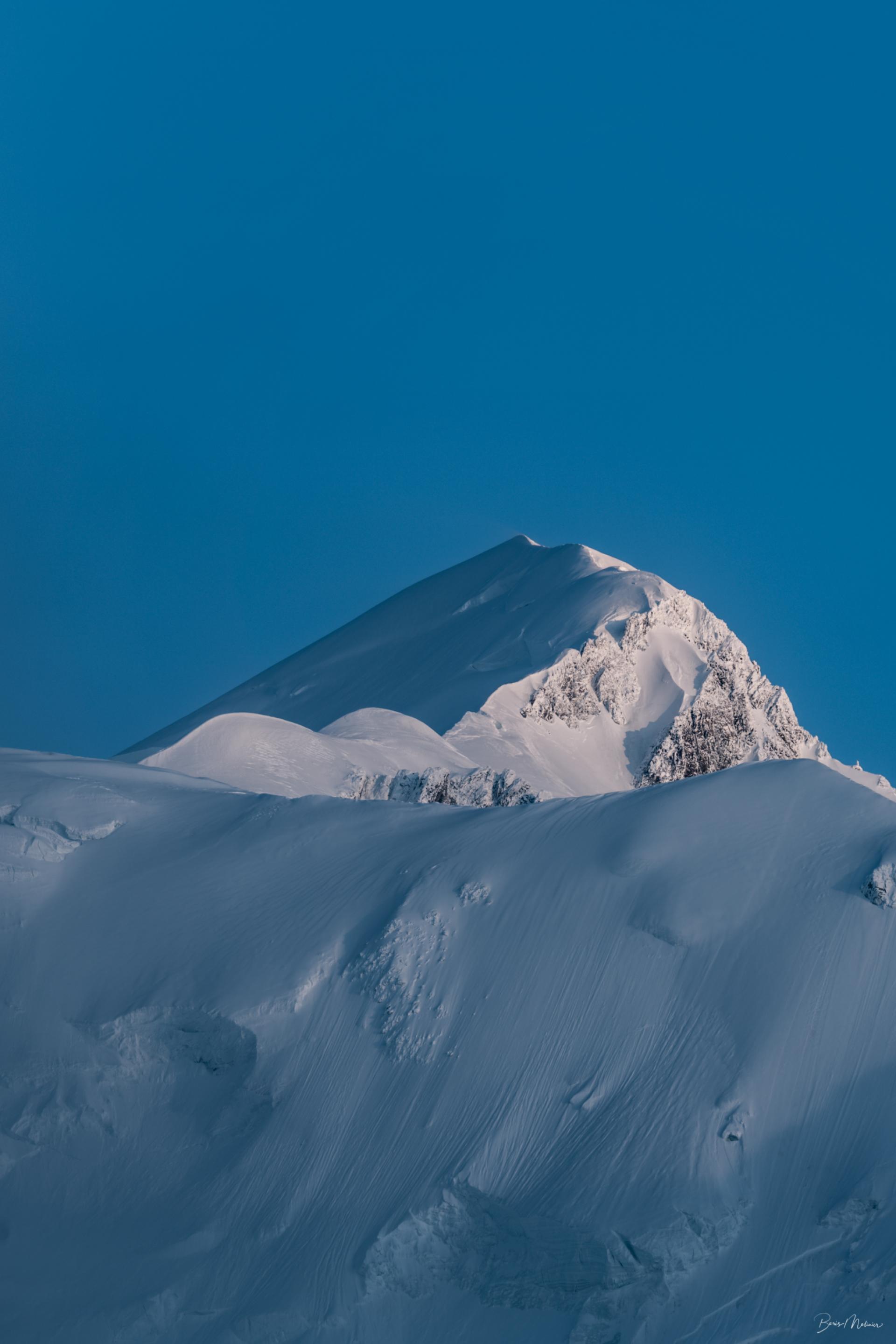 The summit of Mont Blanc