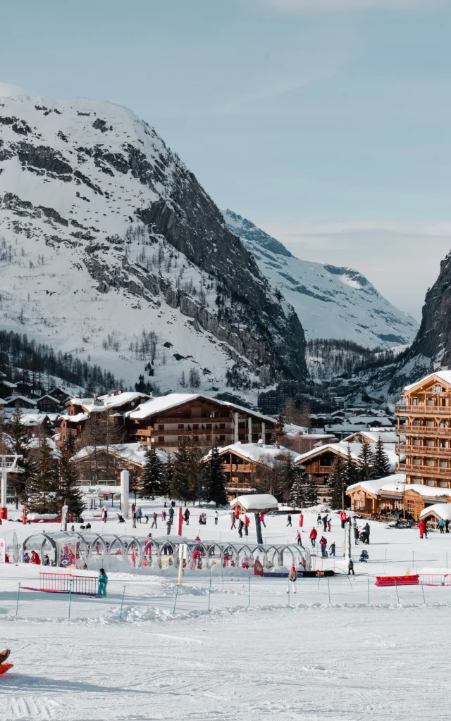 Family Snake Gliss in Val d'Isère in inverno sulla pista Savonnette