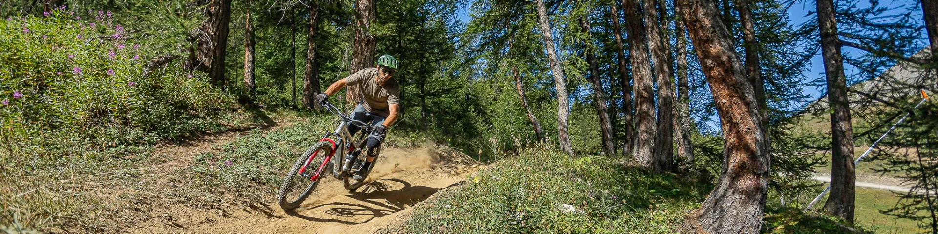 In bicicletta al Bike Park in Val d'Isère