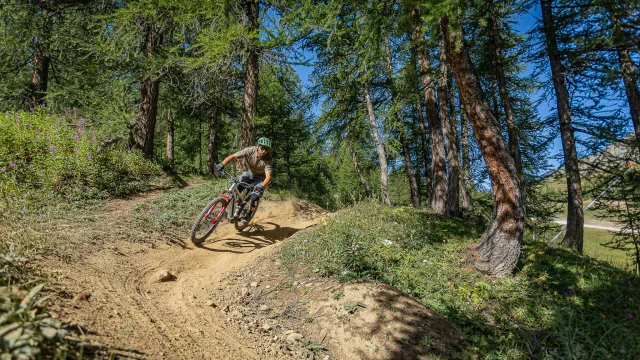 In bicicletta al Bike Park in Val d'Isère